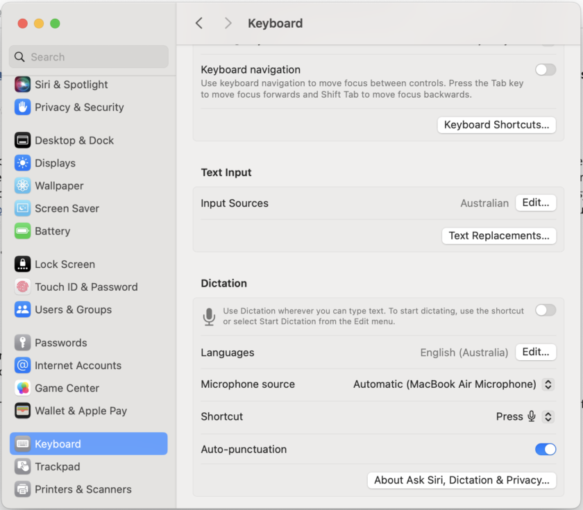 Dzongkha Keyboard in macOS